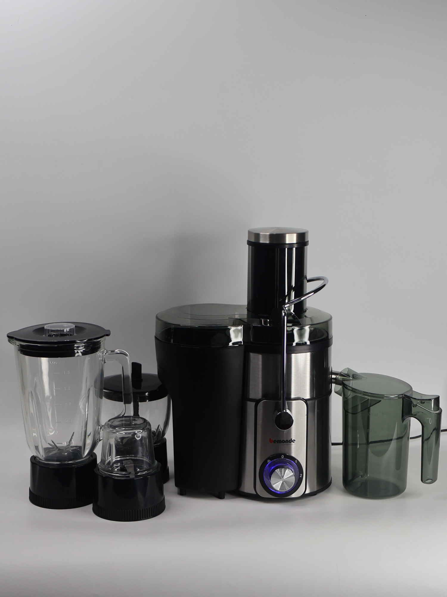 Соковыжималка 4+1 Bemonde BM-JE1046, 1000Вт, с Блендером, Чоппером и Кофемолкой