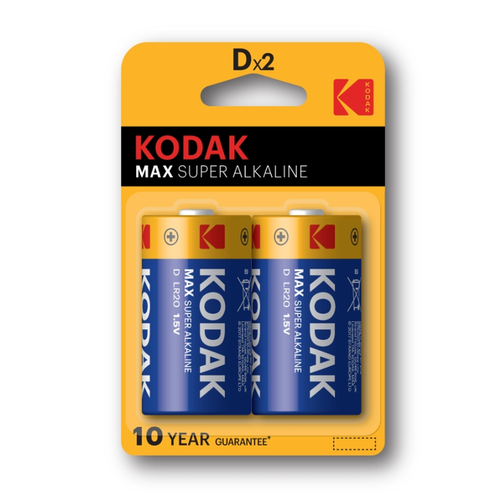 Батарейка щелочная Kodak D 2шт батарейка щелочная kodak lr44 a76 10шт