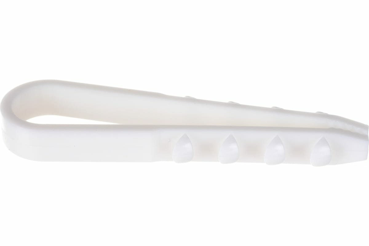 FORTISFLEX нейлоновый дюбель-хомут ДХ 5-10 (б) 100 шт для крепления кабелей и проводов