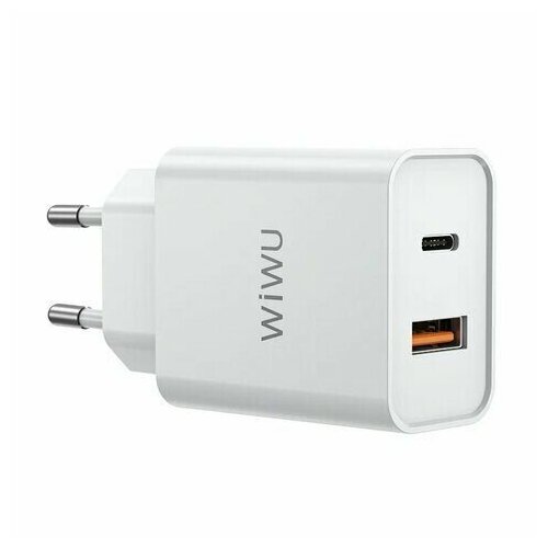Сетевое зарядное устройство Wiwu Quick 20W+18W PD+QC Fast Charger Wi-U002 white isafe pd home charger 20w