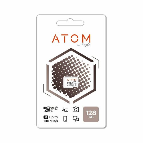 Карта памяти microSDXC Atom 128GB UHS-1 U1 (AMSDU3/128GB) карта памяти nmcard 128gb для huawei honor