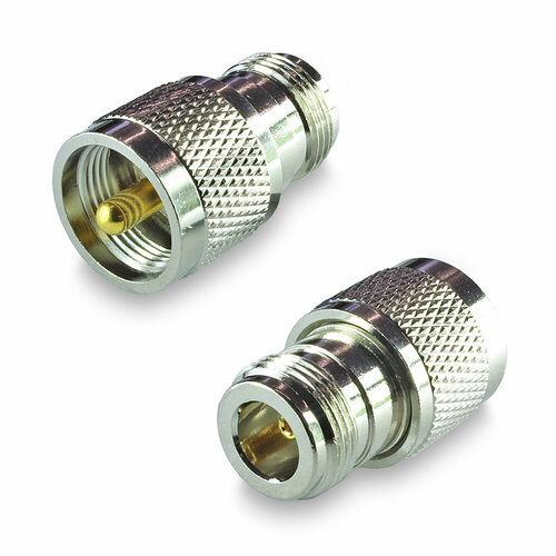 1pcs connector adapter uhf pl259 so239 to n bnc uhf sma male plug Переходник UHF UN-312 N(female) - PL259(male) (2шт)