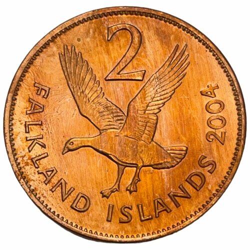 Фолклендские острова 2 пенса 2004 г.