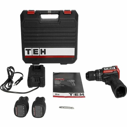 Дрель ударная аккумуляторная TEH TDBL216T электроинструмент подарок на день рождения мужчине любимому папе дедушке парню 1013700₽