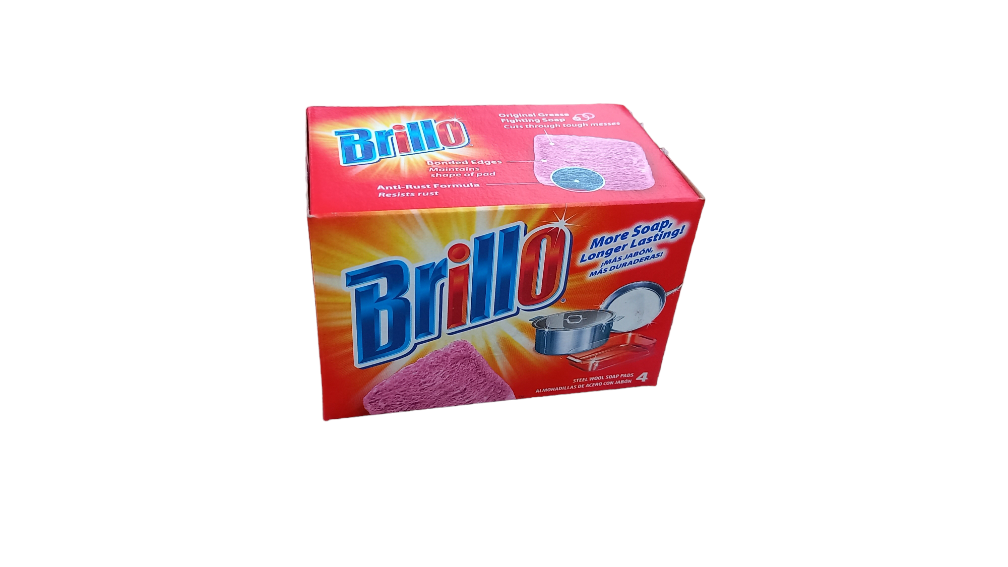 Губки для посуды Brillo, 4 шт в упаковке