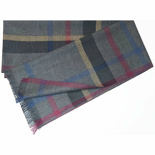 фото Шарф ,160х35 см, серый нет бренда