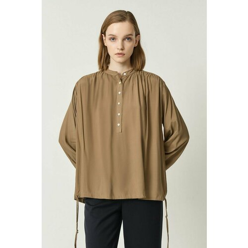 Блуза Baon, размер 48, коричневый блуза looklikecat размер 48 коричневый