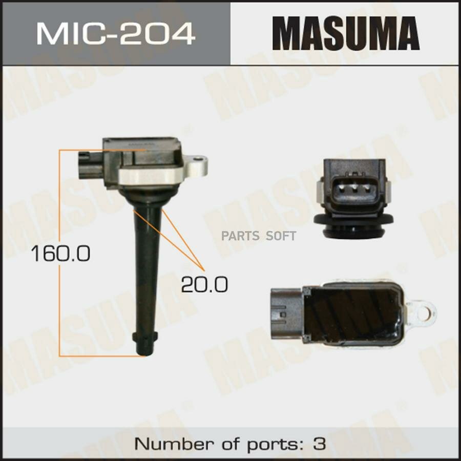 Катушка зажигания MASUMA / арт. MIC204 - (1 шт)