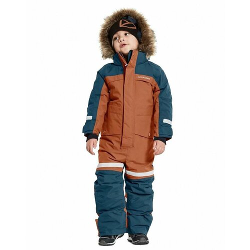 фото Комбинезон didriksons размер 130, коричневый, оранжевый