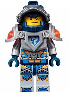 Минифигурка Lego Nexo Knights Clay Moorington - Dark Blue Helmet, Flat Silver Visor and Armor nex010