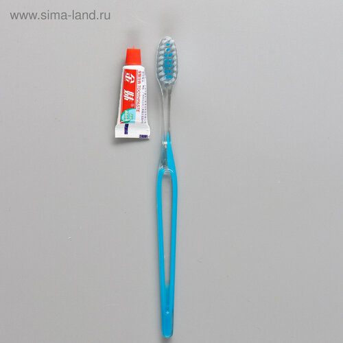 Зубной набор в пакете зубная щетка 18 см зубная паста 3 г 50шт 1197₽