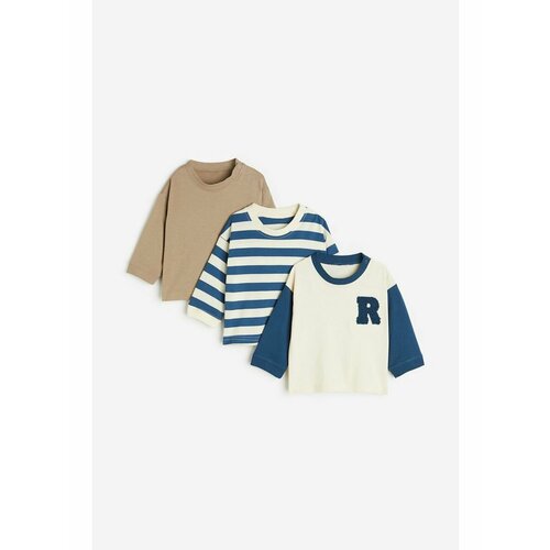 фото Толстовка h&m, 3шт., размер 92, коричневый, синий