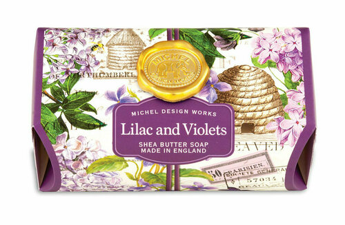 Мыло в бумажной обертке Michel Design Works Lilac And Violets Shea Butter Soap