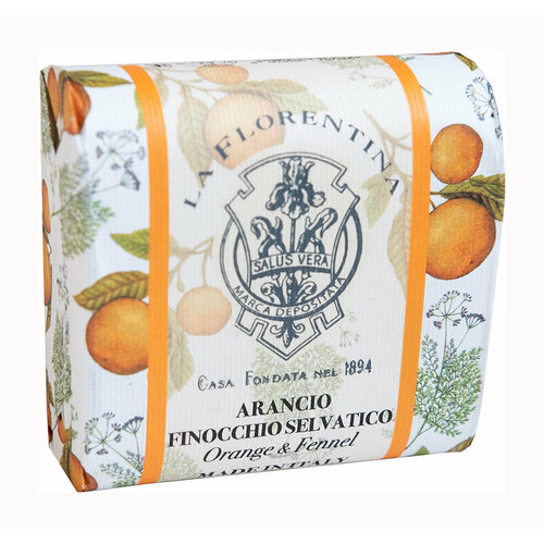 Мыло с экстрактами апельсина и дикого фенхеля La Florentina Soap Orange and Wild Fennel