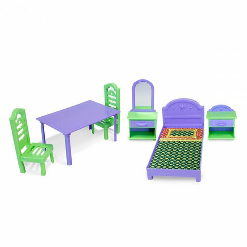 Набор Мебель для кукол пластмастер 10403/ПМ набор мебель для кукол пластмастер 10403 пм
