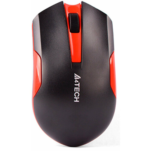Мышь A4Tech G3-200N черныйкрасный оптическая 1200dpi беспроводная USB 3but 256500₽