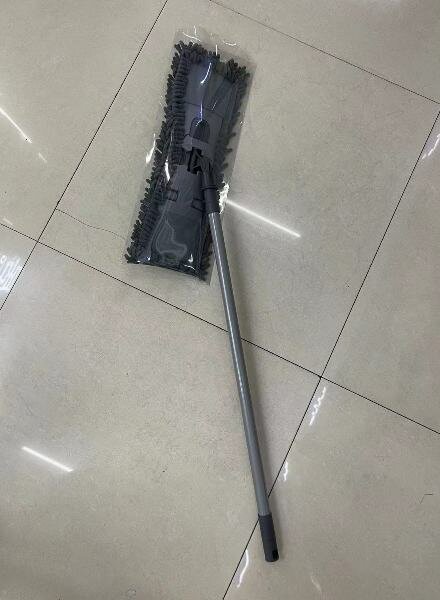 фото Швабра Селфи с насадкой из микрофибры, насадка 100гр , букли Gray