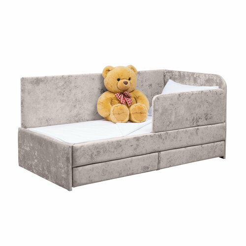 Кровать-диван Непоседа 18090 см бежевая угловая 2-а спальных места правый угол сборки с защитным бортиком 18999₽