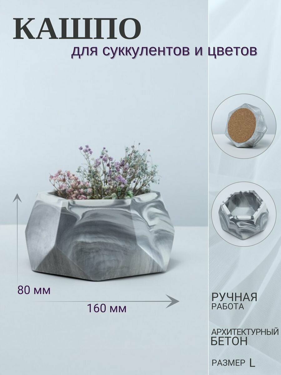 фото Кашпо из бетона