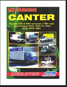 Книга Mitsubishi Canter 1993-02 с диз. 4D33 (4,2) 4D34-T4 (3,9) 4D35 (4,6) 4D36 (3,6) 4... - фото №1
