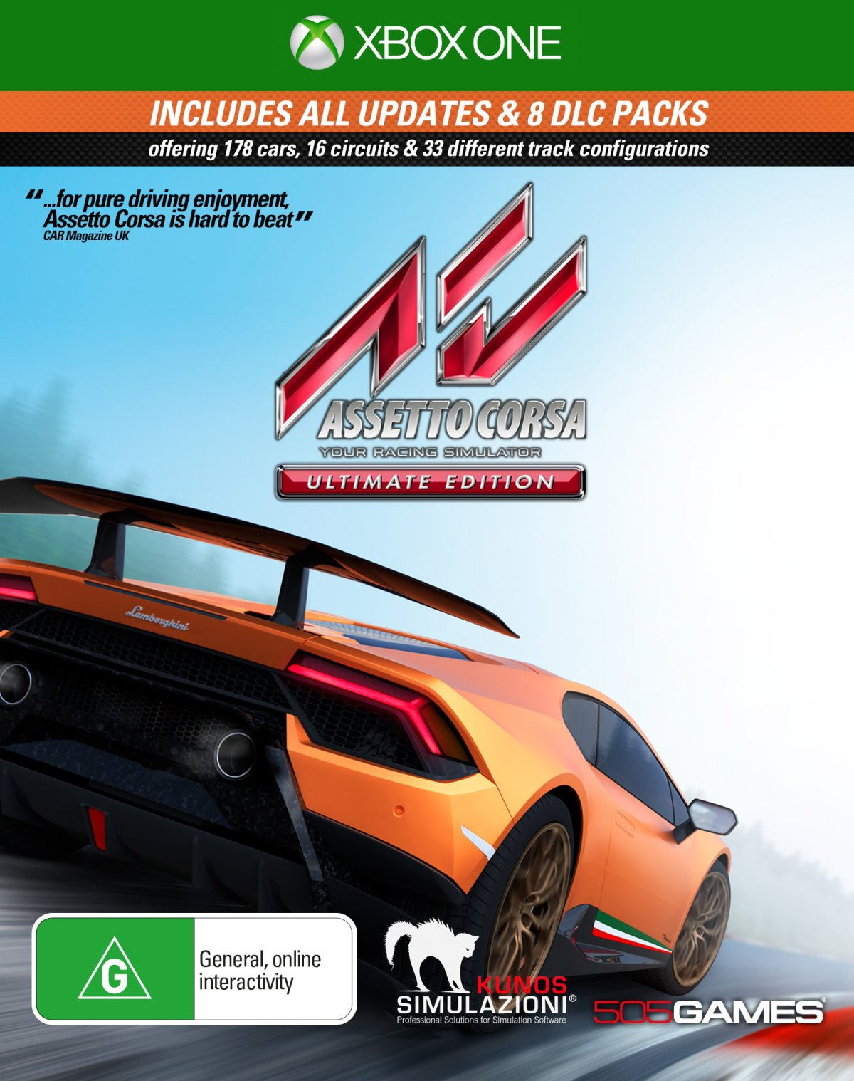 Игра Assetto Corsa Ultimate Edition, цифровой ключ для Xbox One/Series X|S, Русский язык, Аргентина