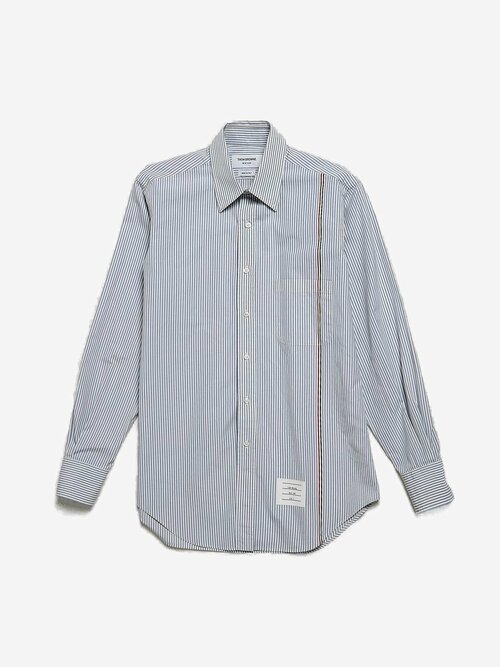Рубашка Thom Browne, размер 3белый, голубой