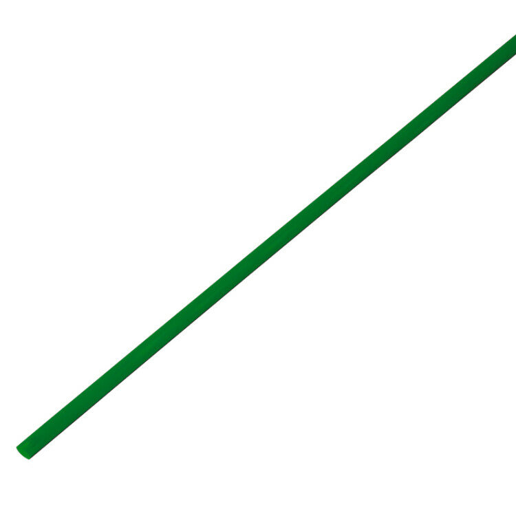Трубка термоусаживаемая 3/15 мм зеленая REXANT