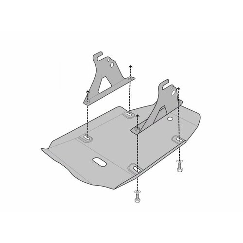 Защита редуктора заднего моста HAVAL F7/F7x (2019-.) / HAVAL H6 (2015-.), PT.536-01