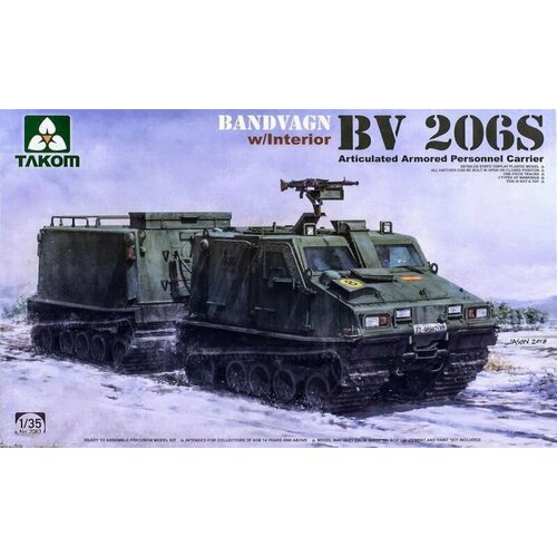 Сборная модель Bandvagn Bv 206S Articulated Armored Personnel Carrier with interior tamiya 35284 1 35 french armored carrier transporter ue w trailer