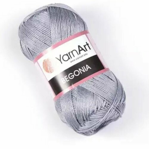 Пряжа для вязания ЯрнАрт Бегония (YarnArt Begonia) цвет 5326 серый, 50г/169м, комплект 10 шт