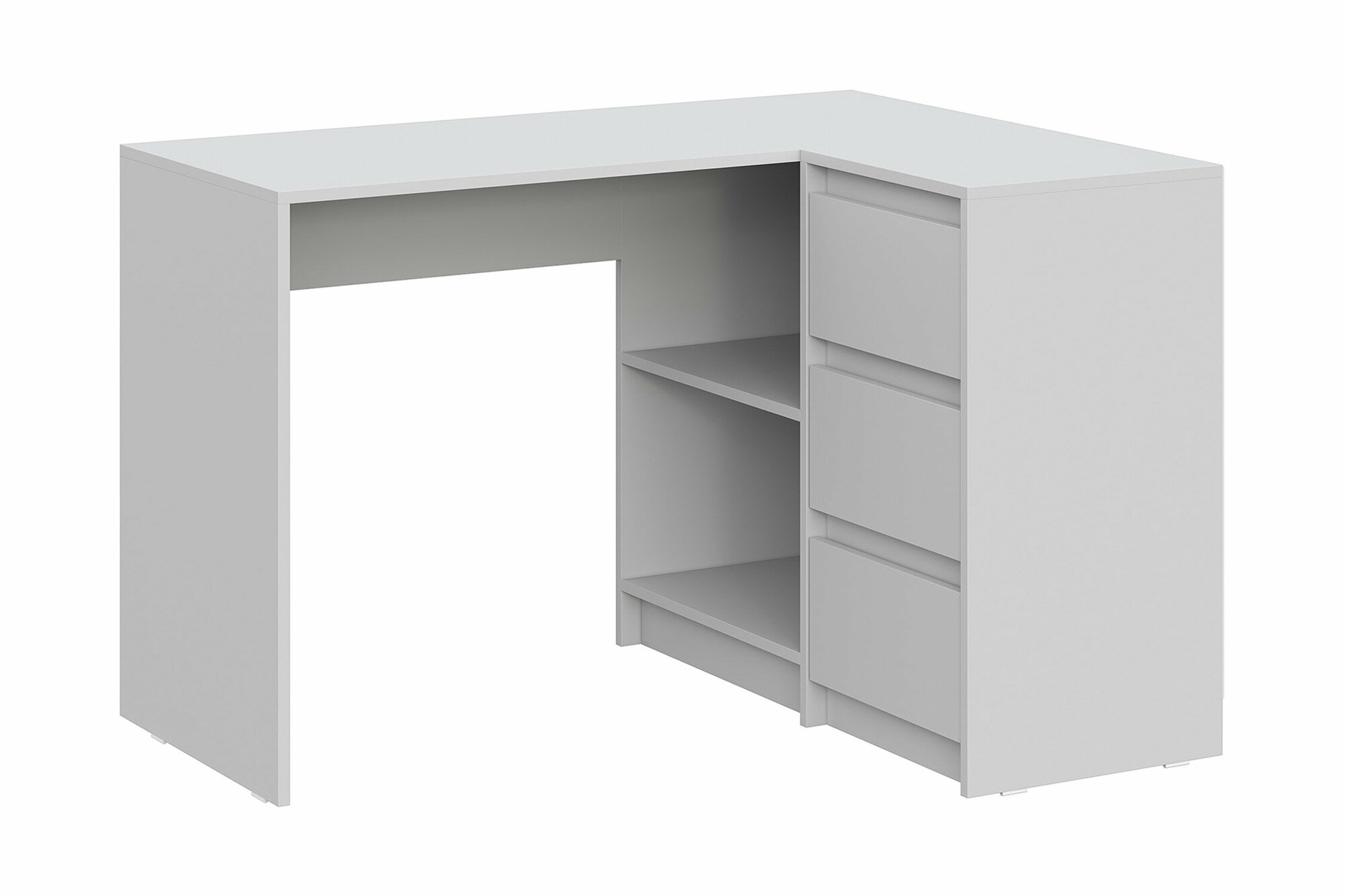 фото Стол письменный Интерьер-Центр Айден угловой серый 117.2x90x77 см