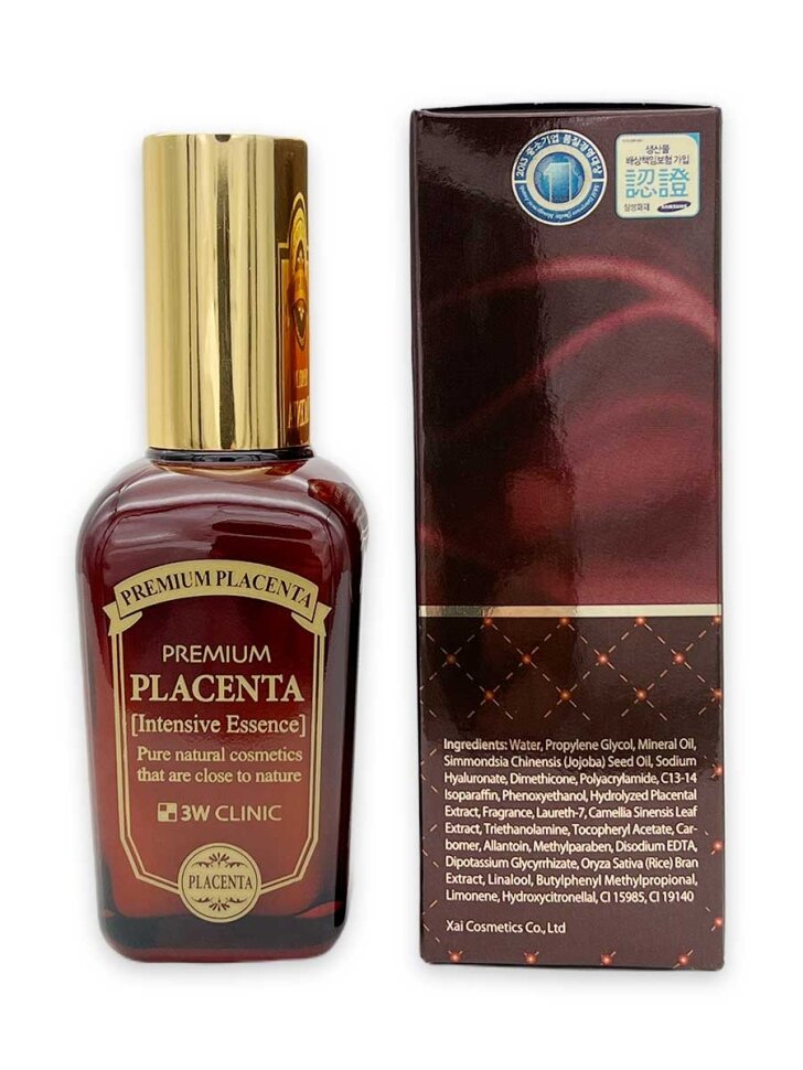 Эссенция омолаживающая для лица с экстрактом плаценты Premium placenta 3W Clinic 50мл XAI Cosmetics Korea Co., Ltd - фото №6