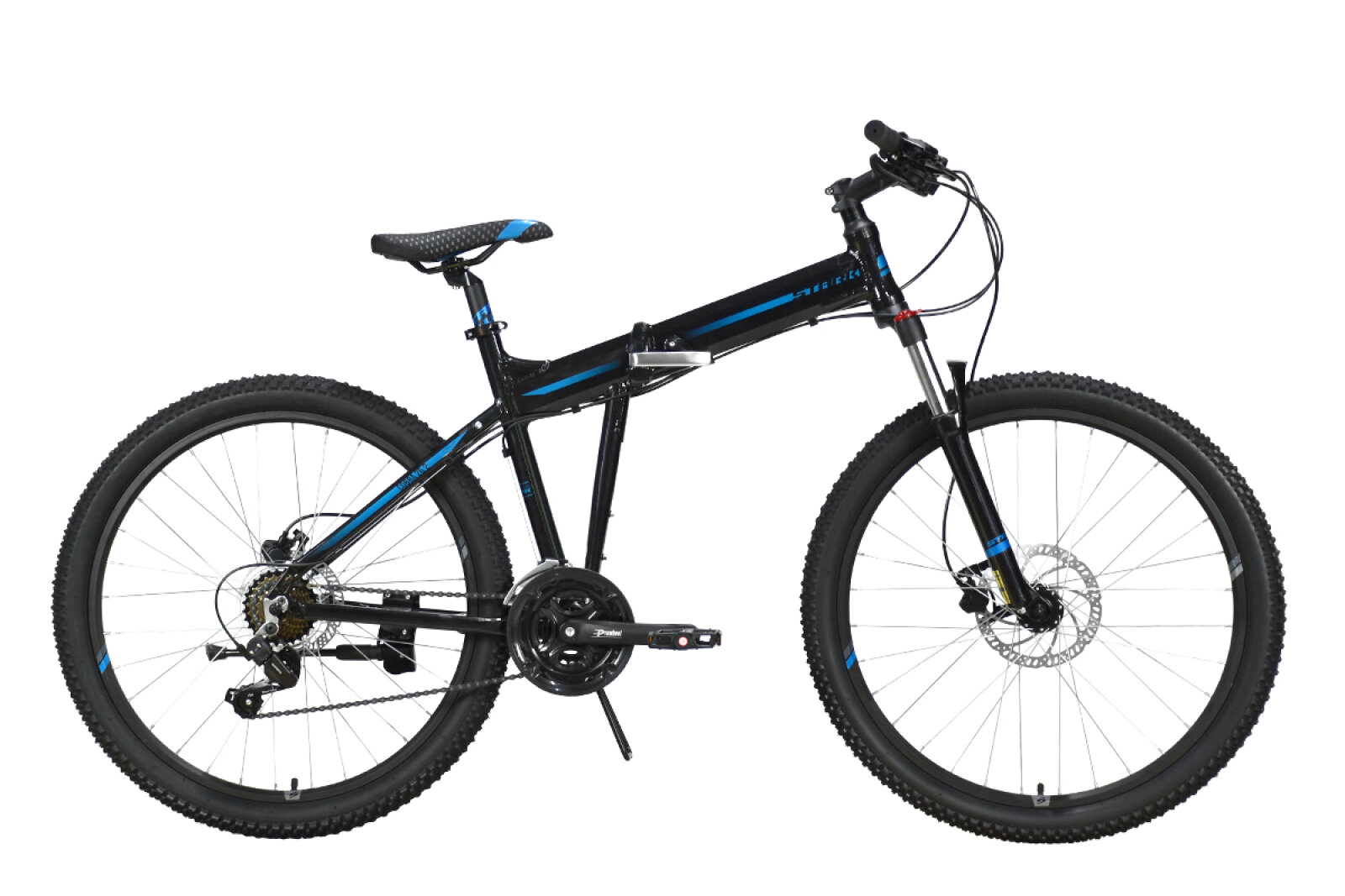 Складной велосипед Stark Cobra 26.2 HD (2023) 18" Черно-синий (165-182 см)