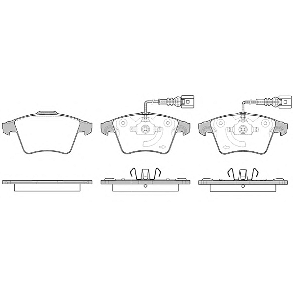 REMSA 1045.22 (1045_22 / 7L6698151B) 1045 22 колодки дисковые п.\ VW Touareg (Туарег) 3.0-6.0 v12 041045 22 колодки дисковые