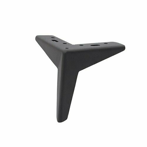 Ножки для дивана, Комплект 4шт, сталь, высота 135 мм, Черный песок