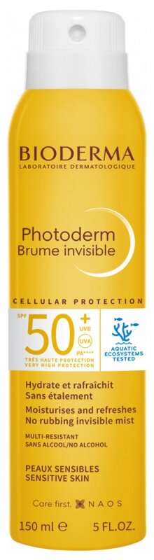 BIODERMA фотодерм Спрей-вуаль SPF 50, 150 мл