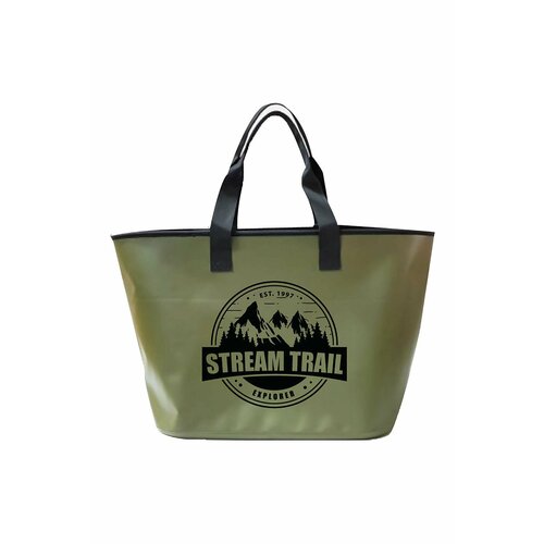 фото Сумка влагостойкая stream trail blow l (special logo) mountain od 47l зеленая непромокаемая сумка для рыбалки, сплавов герметичная