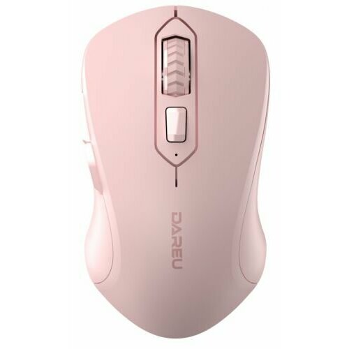 Мышь Wireless Dareu LM115G Pink розовая, DPI 800/1200/1600, 2.4GHz