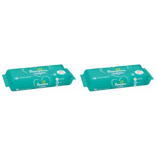 Pampers Fresh Clean Влажные салфетки для новорожденных , 52 шт 2 уп