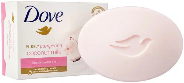 Dove Крем-мыло кусковое Кокосовое молочко и лепестки жасмина, 135 г