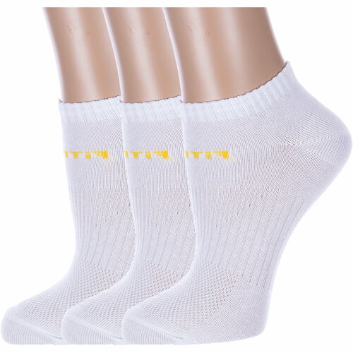 фото Носки альтаир, 3 пары, размер 23, белый
