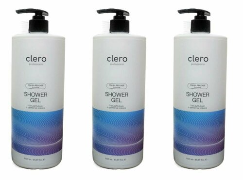 Clero proffesional Гель для душа с ароматом кокоса Global Chemical, 1000 мл, 3 шт