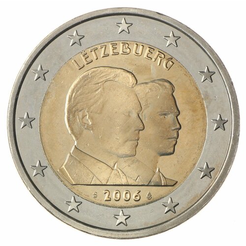 Люксембург 2 евро 2006 25 лет принца Гийома люксембург 2 х 2 евро 2020 рождение наследного принца чарльза