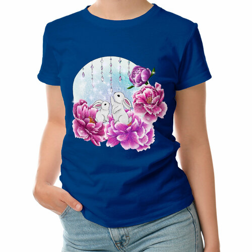 фото Футболка roly, размер l, синий