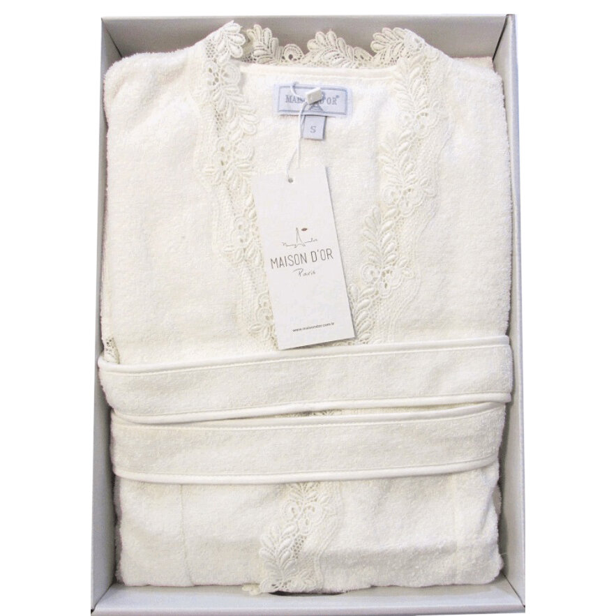 фото Maison D'or Банный халат Dina цвет: кремовый (M)