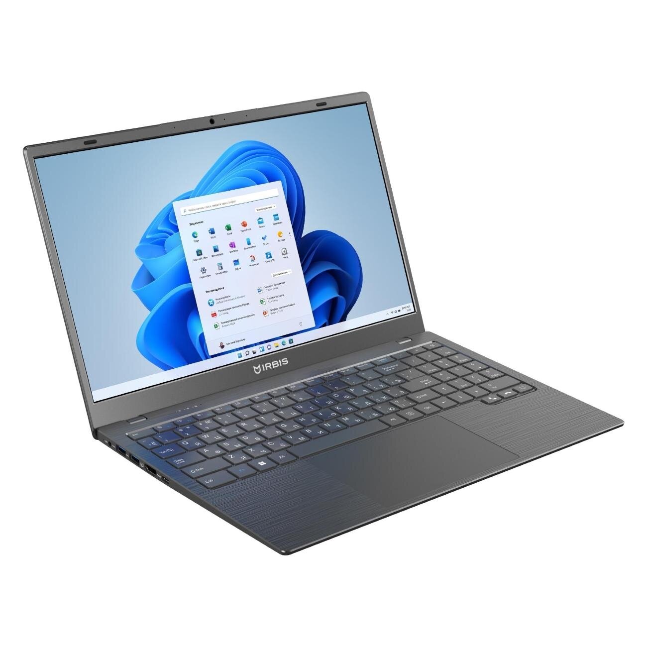 IRBIS 15NBC1013 15.6" notebook, CPU: N4020, 15.6"LCD 1920*1080 IPS , 8GB+128GB EMMC, AC wifi, Front camera: 2MP, 5000mha battery, pla