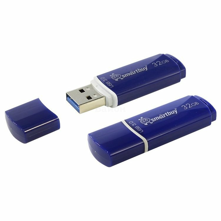 Флешка Smart Buy USB 3.0 32GB Crown Blue