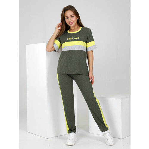 фото Костюм ivcapriz, размер 50, зеленый, серый