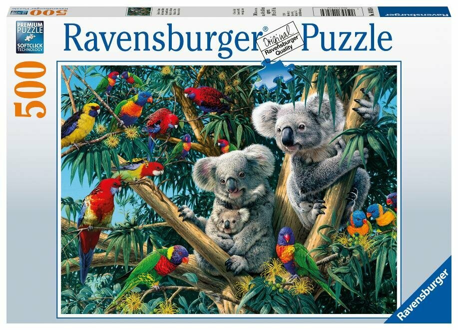 Пазл Ravensburger «Коалы на дереве», 500 эл.