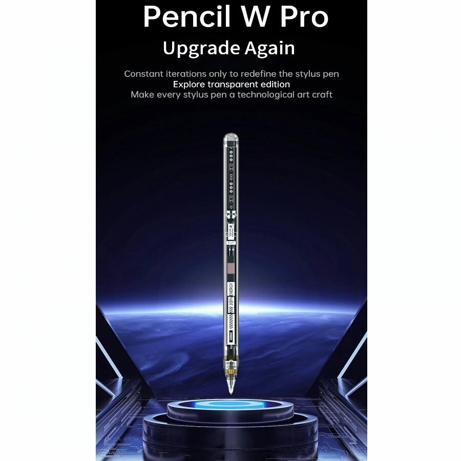 Стилус для iPad WiWU Pencil W Pro с магнитной зарядкой, чувствительный к наклону (не поддерживает iPad 10) — фото 3
